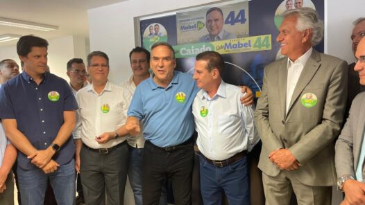 Vanderlan declara apoio a Ronaldo Caiado. Foto: Altair Tavares