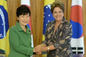 Dilma recebe presidente da Coreia do Sul e destaca com&eacute;rcio entre os pa&iacute;ses