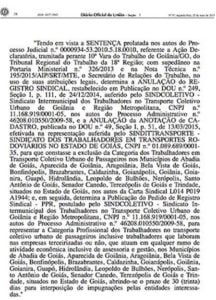 Secretaria de rela&ccedil;&otilde;es do trabalho cassa registro do sindcoletivo