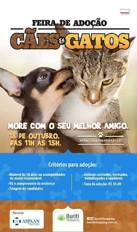 Feira de Ado&ccedil;&atilde;o de C&atilde;es e Gatos em Goi&acirc;nia