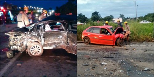 Acidente aconteceu na manhã deste sábado (27). (Foto: CBM-GO) ACIDENTE JARAGUA
