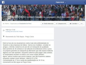 manifestacao transporte 2016