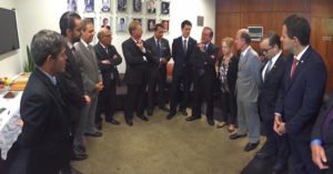 deputados reunidos com jovair arantes