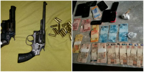 13 SUSPEITOS DE TRAFICO ARMAS E DINHEIRO
