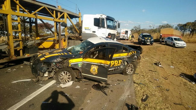 Acidente viatura PRF