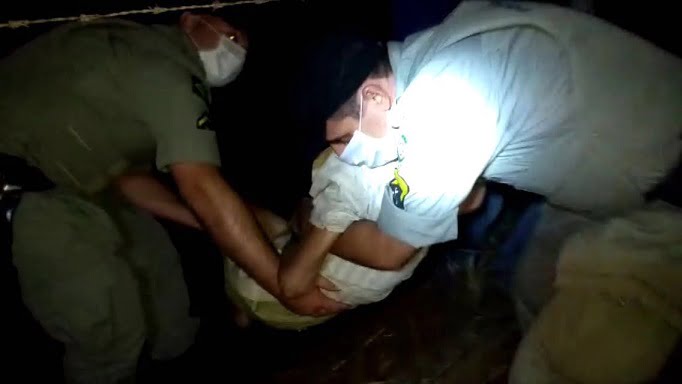 Idoso salvo em incendio