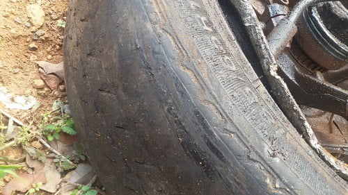 acidente br 050 pneu