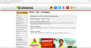 iptu aparecida