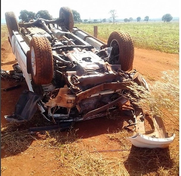 Foto do acidente (Foto: Instagram do Jornalista Jordevá Rosa) tom carvalho acidente