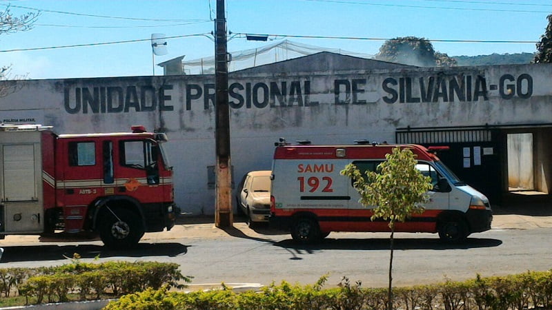rebeliao na unidade prisional de silvania foto celio silva