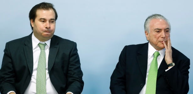 rodrigo maia e temer