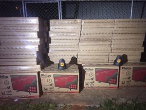 televisores roubados foto pmgo