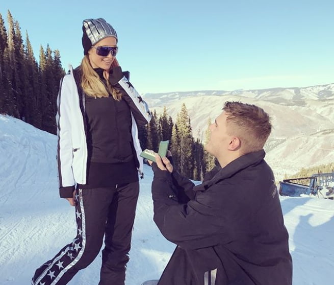 paris hilton pedido de casamento instagram