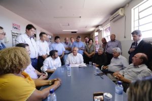 Ronaldo Caiado visitou o Sintego de Jataí (Foto divulgação)