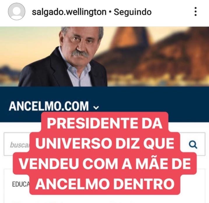 wellington salgado universo instagram