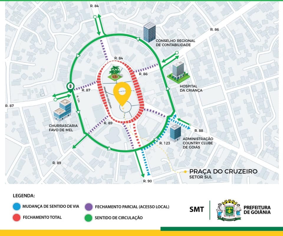 mapa praca do cruzeiro