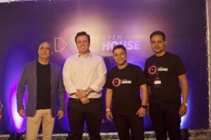 Flávio Aleixo, Emerson Andrade, Renan Lobo e Gleybiony Camargo trazem novidades sobre evolução imobiliária (Foto Matheus Vaz)