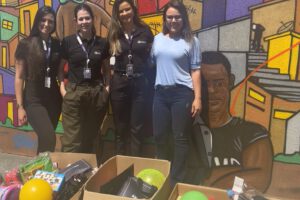 Lara Sales, Carol França e Kálita Silva - Colaboradoras da ABL Prime e Juliana Guimarães Assessora da Presidência da Cufa (Foto divulgação)