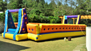 Circuito Kids traz para Goiânia futebol de sabão inflável, troca de figurinhas e outras atividades infantis (Foto divulgação).