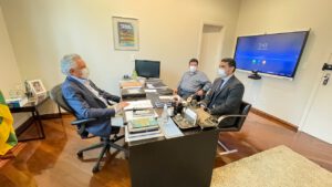 Ronaldo Caiado reunião novo diretor IMB. Foto: Italo Yuri