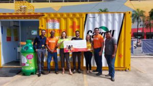 Entrega de pontos da so+ma para a Solar Colombino Augusto de Bastos (Foto divulgação).