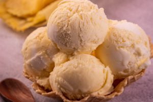 Sorvete de pamonha, disponível na Di Maria Gelato (Foto divulgação).