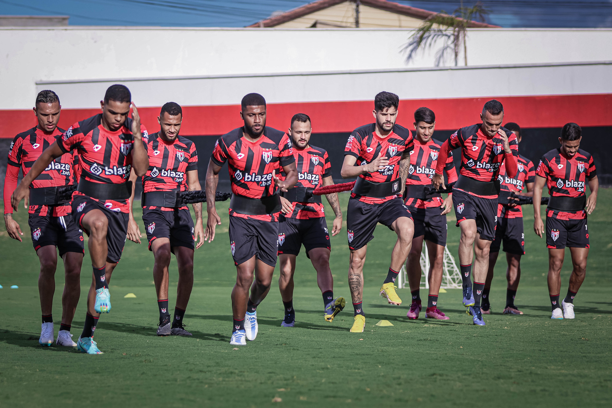 Treinamento do Atlético para enfrentar a Chapecoense