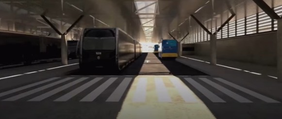 Projeção interna do 'novo' Terminal Praça da Bíblia (Foto: Reprodução/Governo de Goiás)