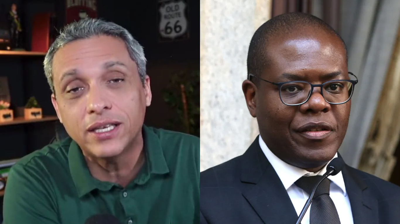 Ilustração do signo de peixes em roxo e rosa em um fundo preto