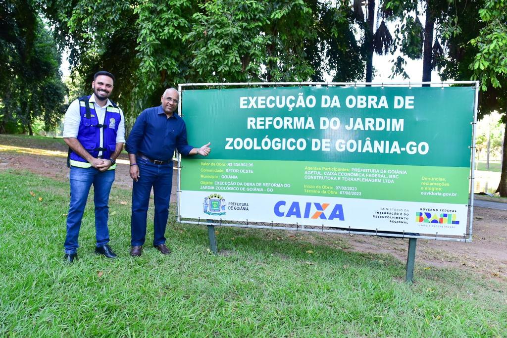 Prefeito vistoria obras no Zoológico. Foto: Jucimar de Souza