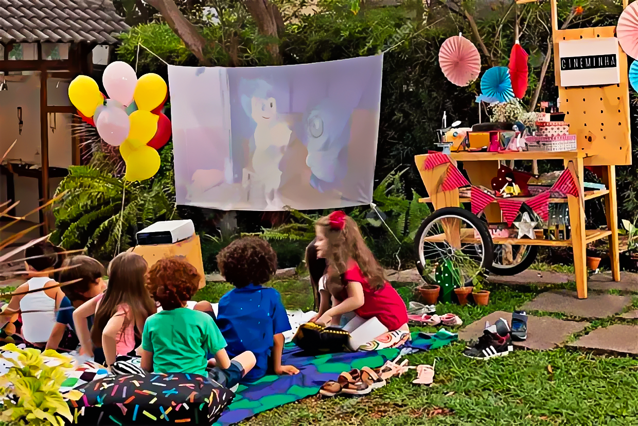 Ilustração de um cavalo laranja em um fundo rosa-claro