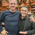 Advogado Luciano Almeida e Valdeci, garçon do Rancho Português