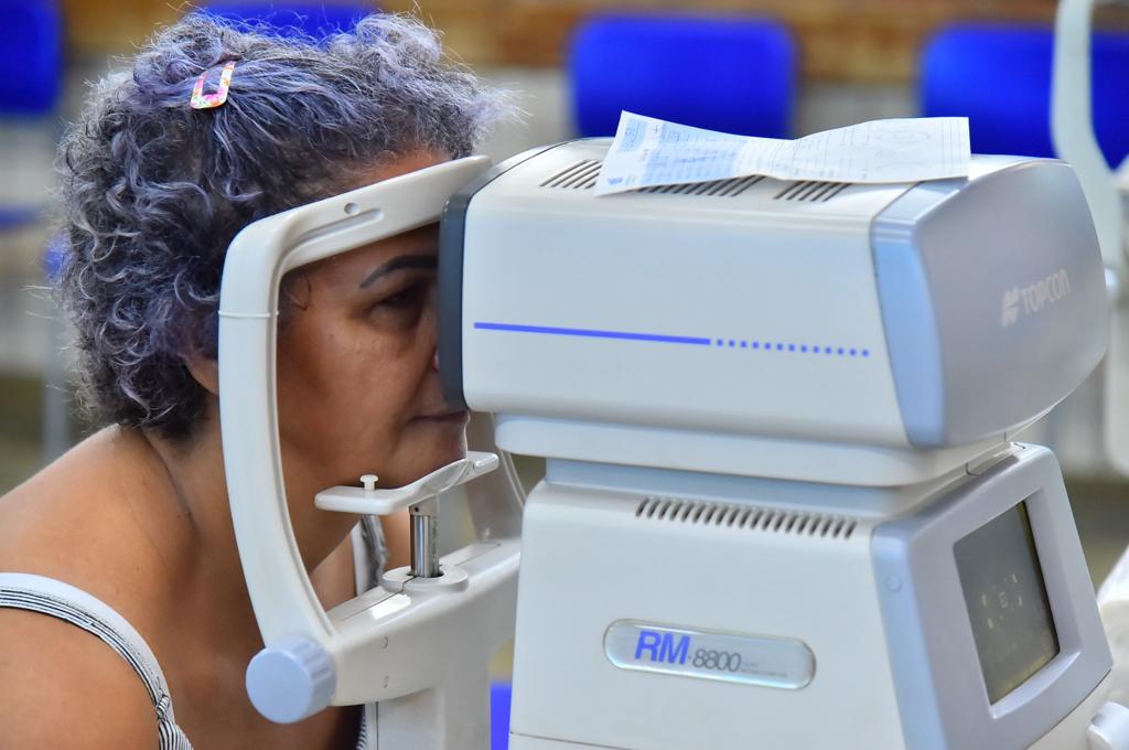 Mutirão de Aparecida oferece exames oftalmológicos gratuitos. Foto: Secom