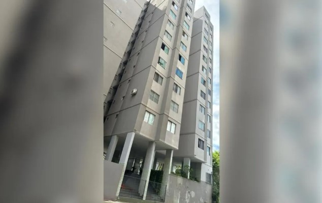 Meino cai de prédio residencial em Goiânia. Foto: Corpo de Bombeiros