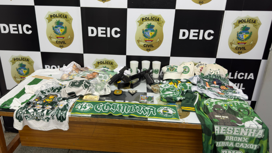 Operação Quebra Caixote cumpriu quatro mandados de prisão preventiva e cinco de busca e apreensão contra integrantes da associação criminosa “Quebra Caixote” (Foto: Divulgação/PCGO)