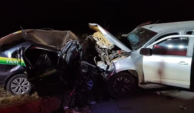 Acidente fatal na BR-020. Foto: Corpo de Bombeiros