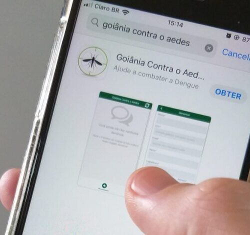 Aplicativo Goiânia Contra o Aedes. Foto: SMS Goiânia