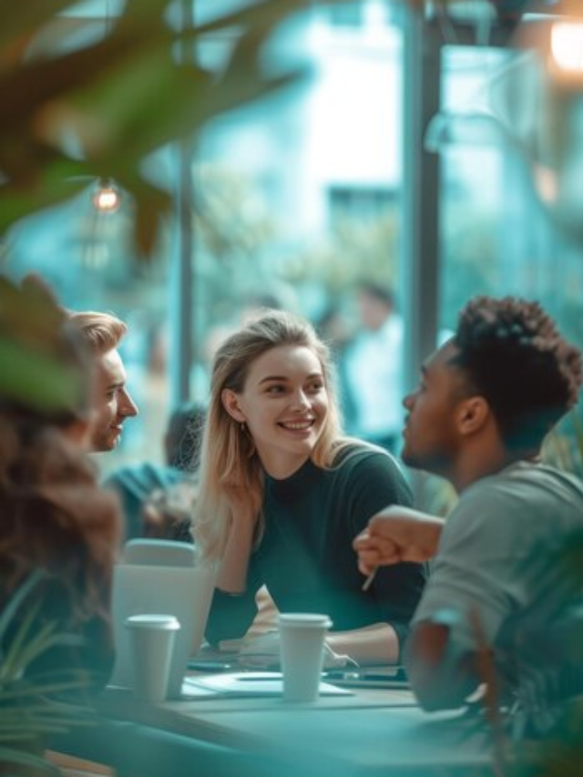 Quarto com iluminação indireta no teto, mobiliário em tons neutros, cortinas e tapete geométrico