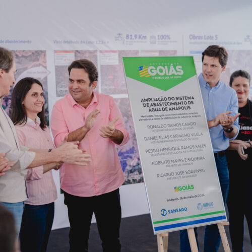 inauguração de ampliação do sistema de abastecimento de água de Anapolis. Foto: Ana Laura Zanni