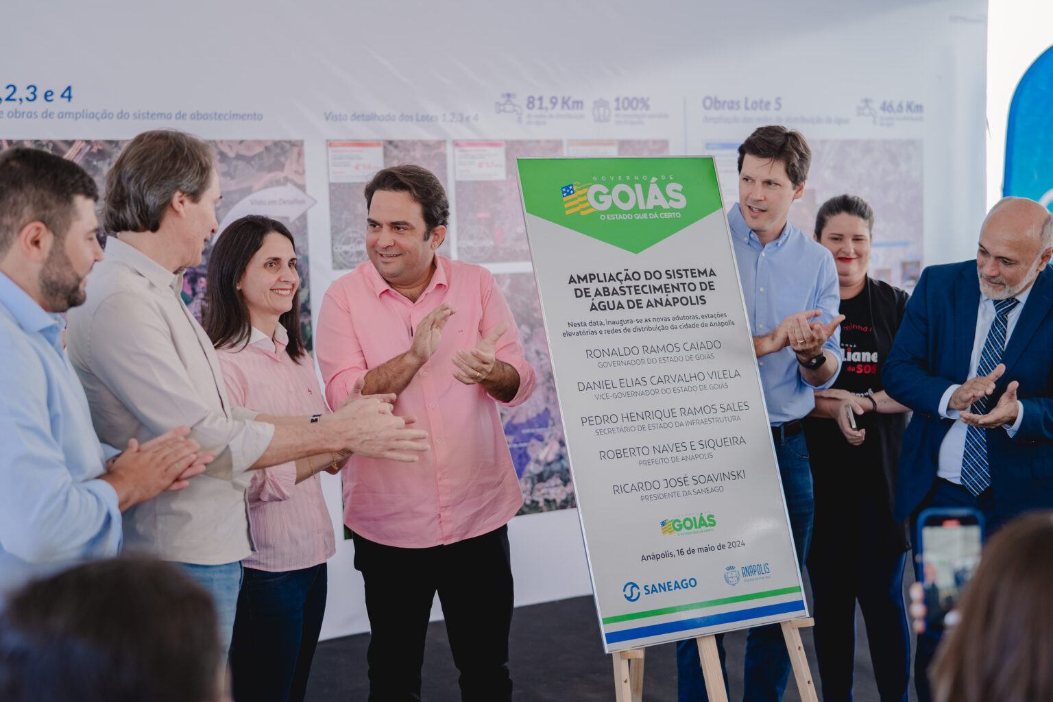 inauguração de ampliação do sistema de abastecimento de água de Anapolis. Foto: Ana Laura Zanni