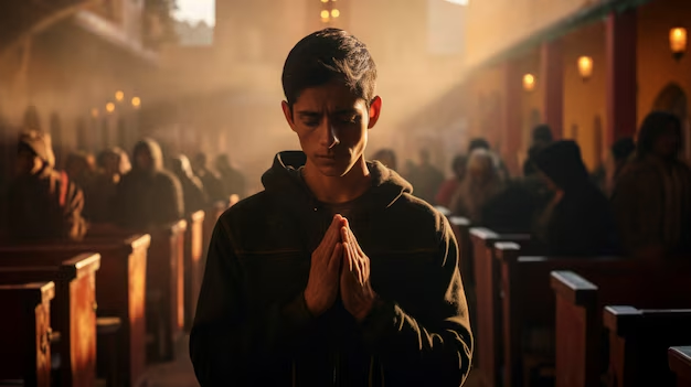 Berinjela recheada com quinoa e servida em prato branco em cima de mesa de madeira