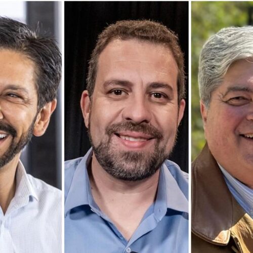 candidatos prefeitura de são Paulo. Boulos, Nunes e Datena. Foto: Montagem/Redes Sociais
