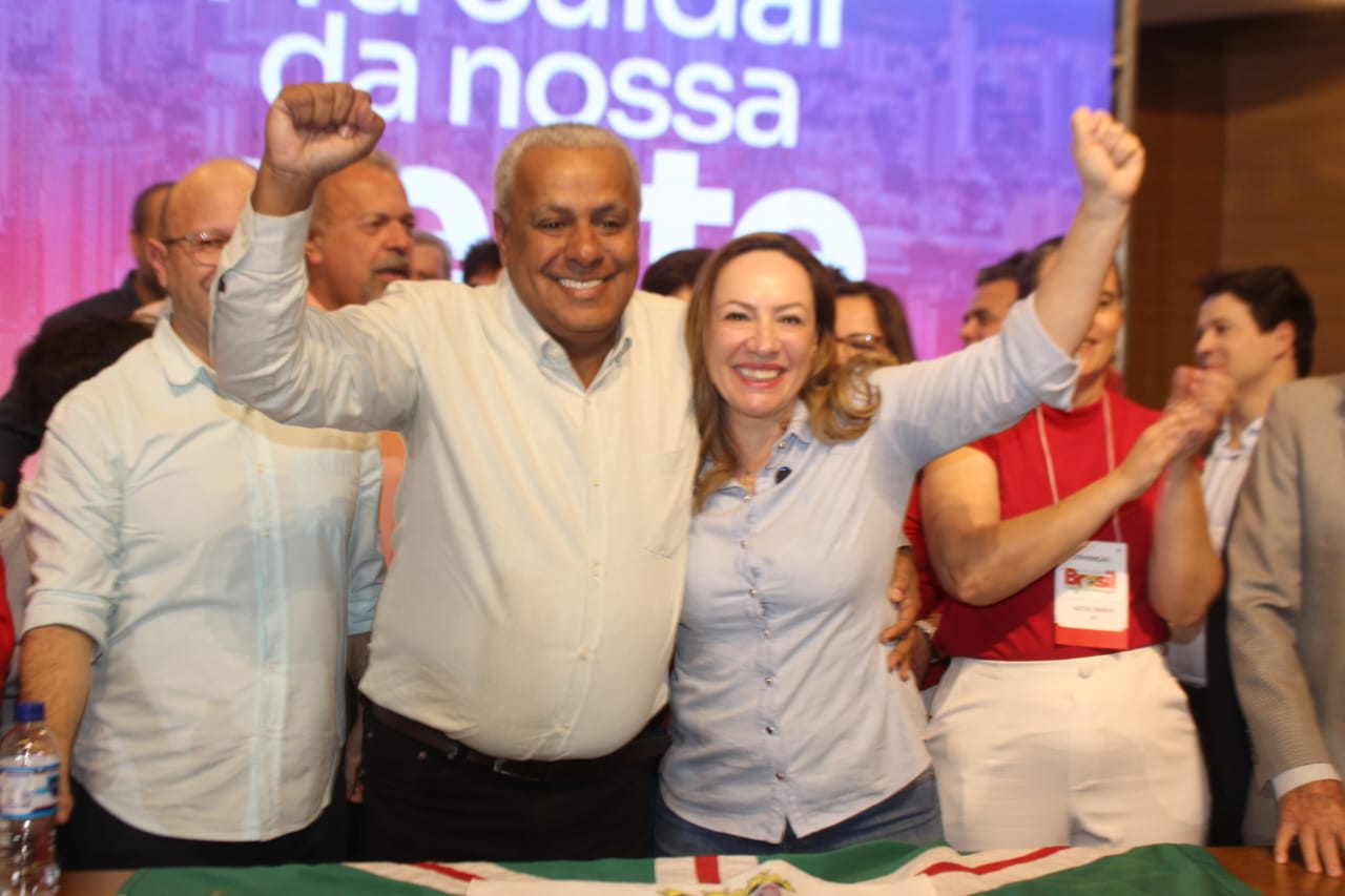 Adriana Accorsi e vice Professor Jerônimo. Foto: Leo Iran