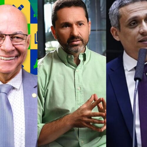 Alcides, Leandro Vilela e Gayer. Foto: Montagem/DG