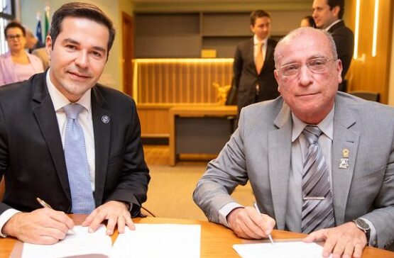 Ilustração do signo de gêmeos em um fundo azul-escuro