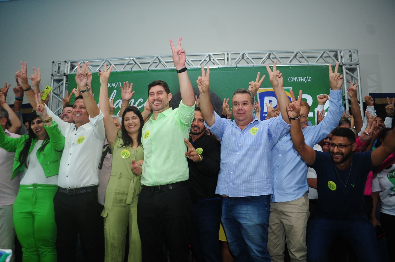 Sebastião Neto e Edvaldo da Cosmed tivera candidatura oficializada em Inhumas. Foto: Reprodução