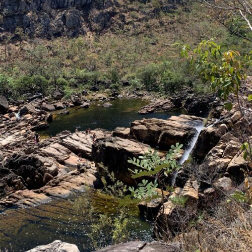 Cachoeira Chapada dos Veadeiros. Foto: Luana Cardoso