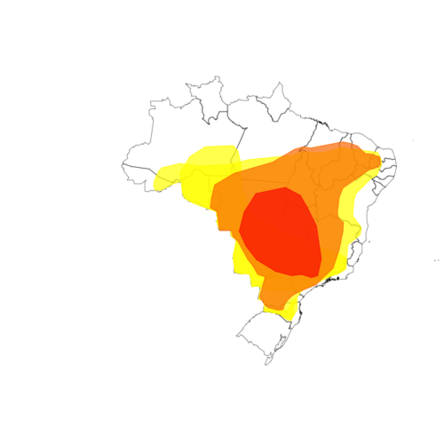 Inmet mapa de umidade e onda de calor. Foto: Reprodução