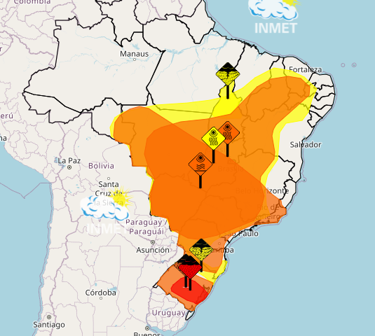 Inmet emite alerta laranja para altas temperaturas em Goiás. Foto: Reprodução