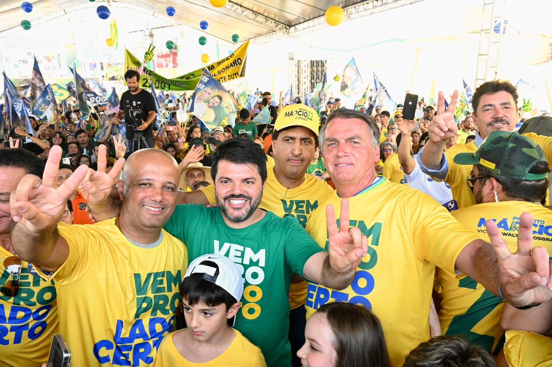 Bolsonaro cumpre agenda em Goiás para apoiar campanhas em Anapolis, Aparecida de Goiania. Foto: Reprodução/Redes sociais